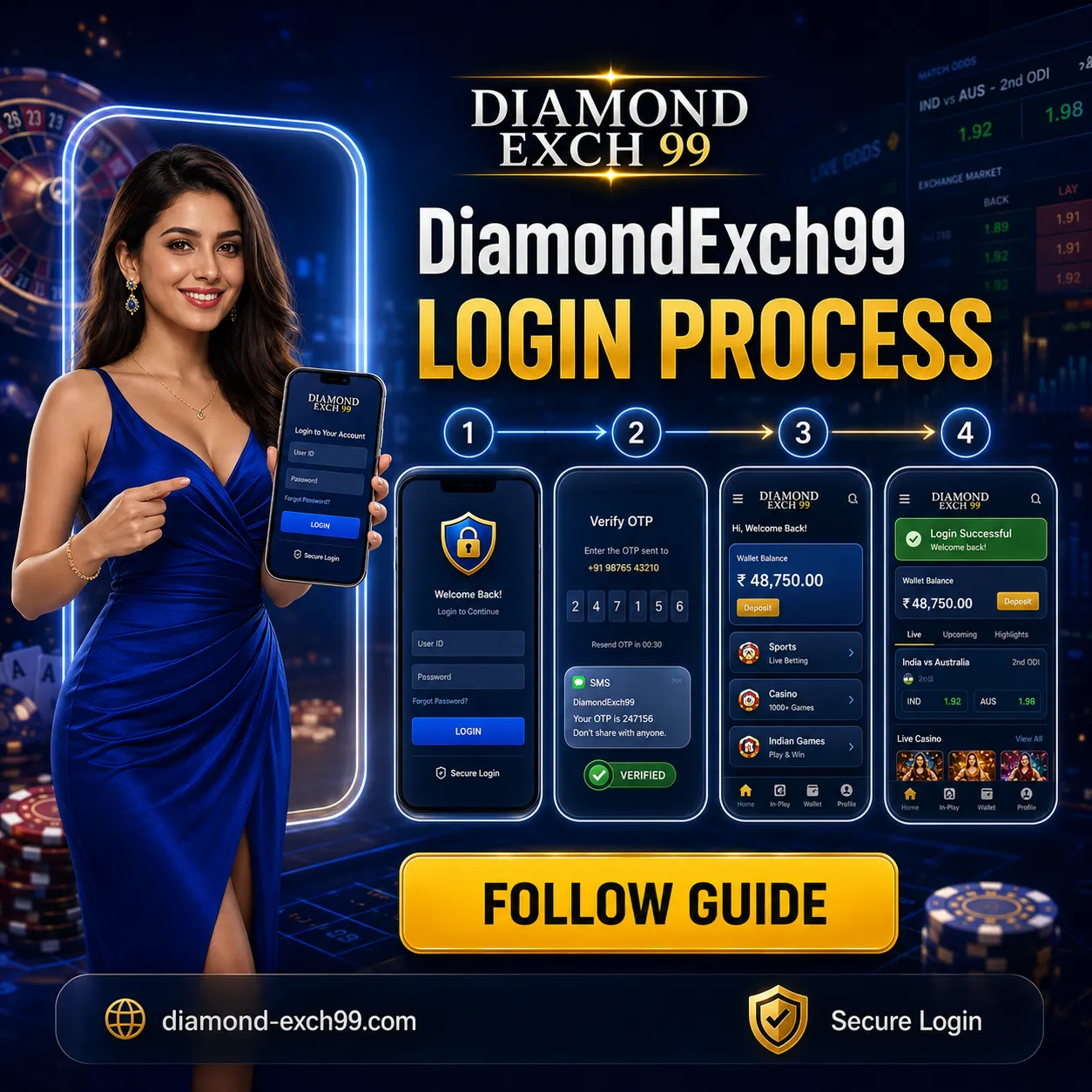 diamonexch99 login process